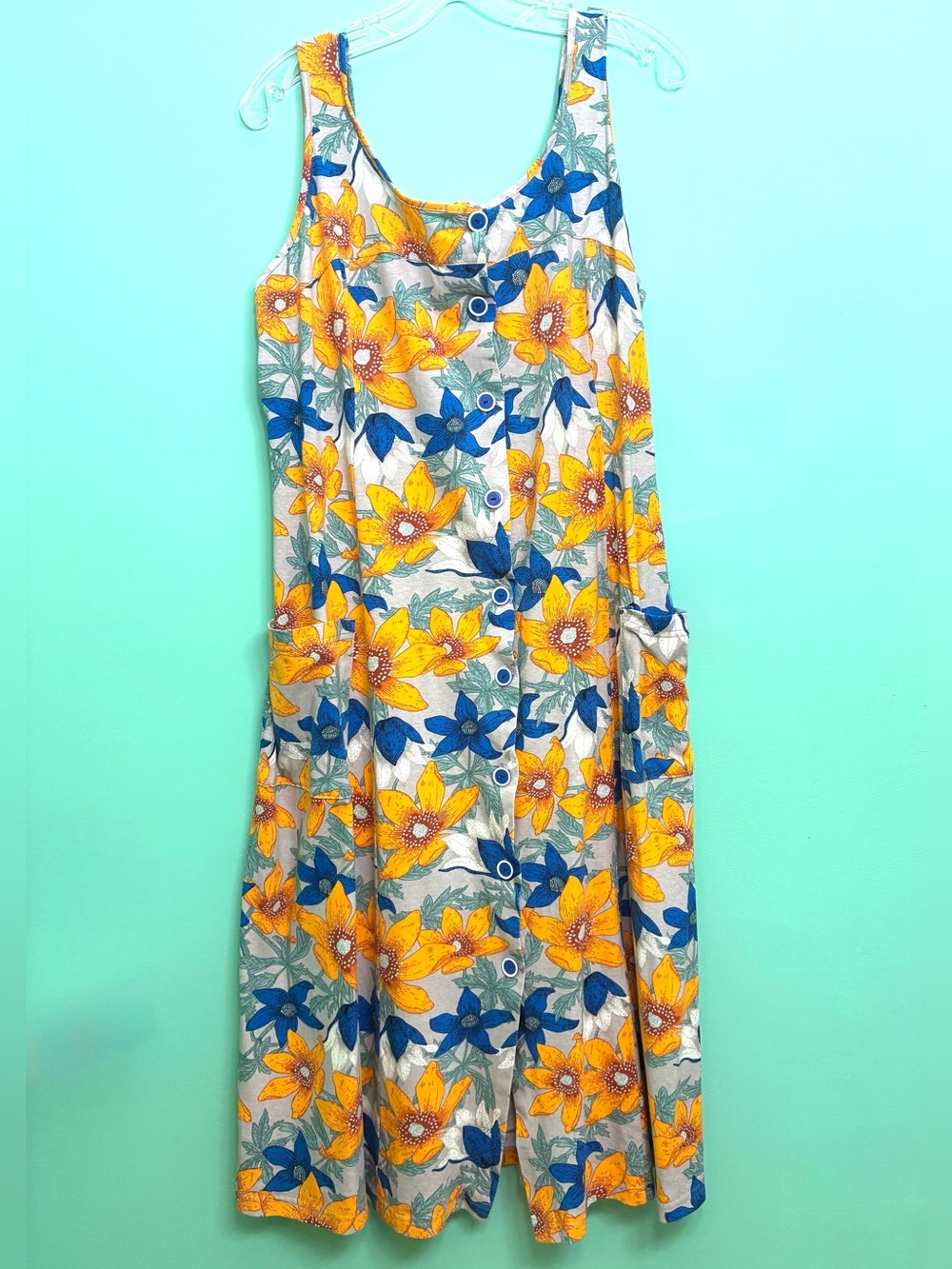 Floral Button-Front Sundress - Picture 9 of 16